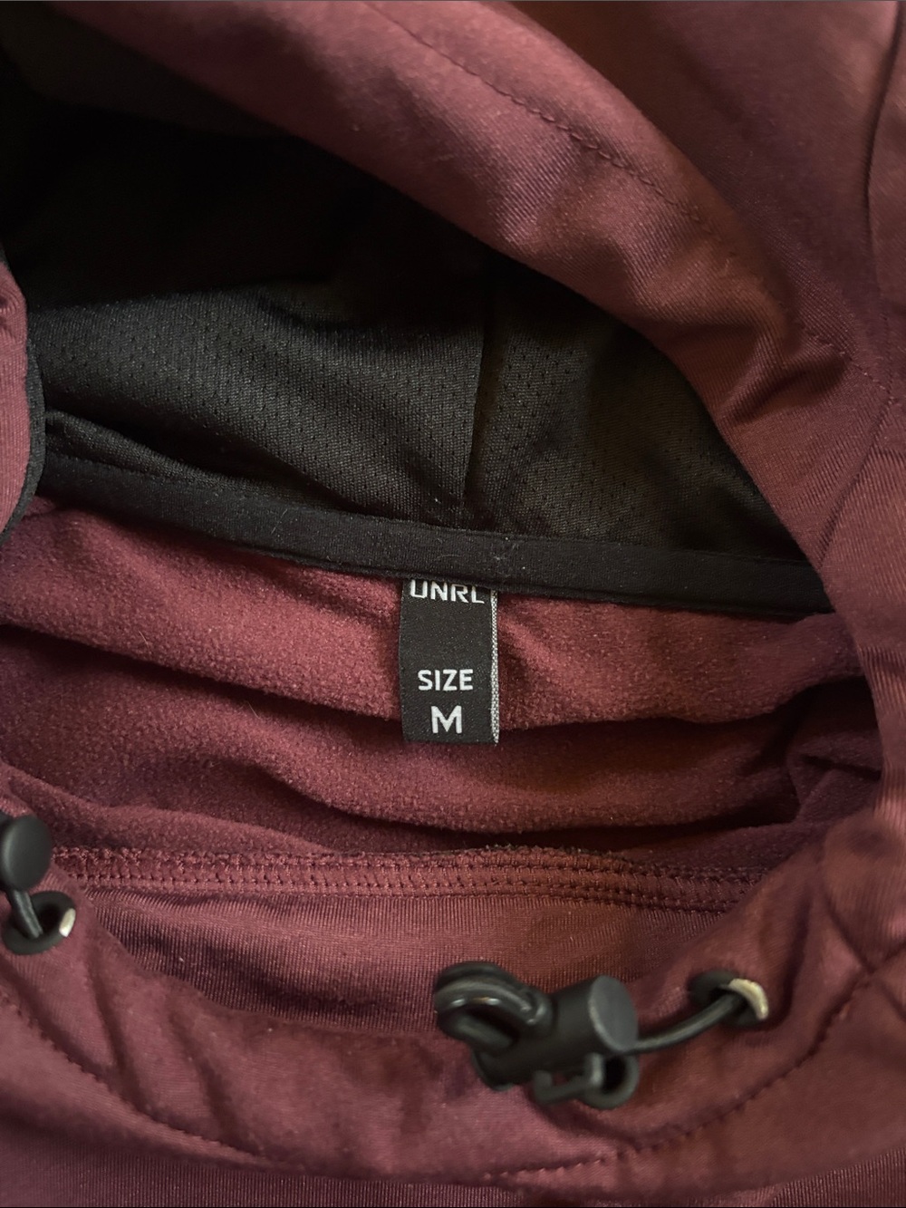UNRL Men’s Hoodie Maroon M - Picture 14 of 14